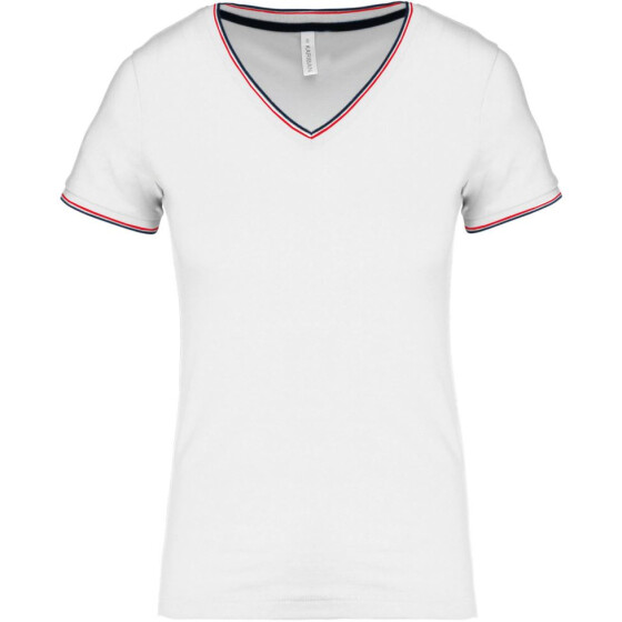 Kariban | K 394 - Damen Piqué V-Ausschnitt T-Shirt