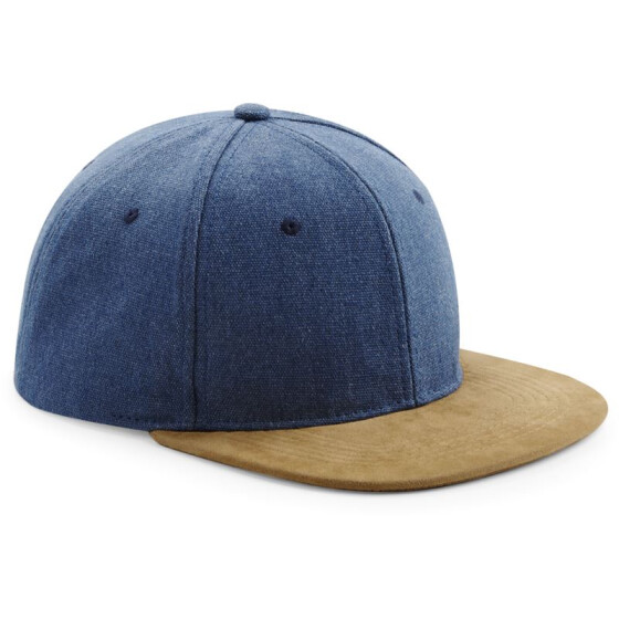 Beechfield | B 668 - 6 Panel Kappe "Suede Peak Snapback"