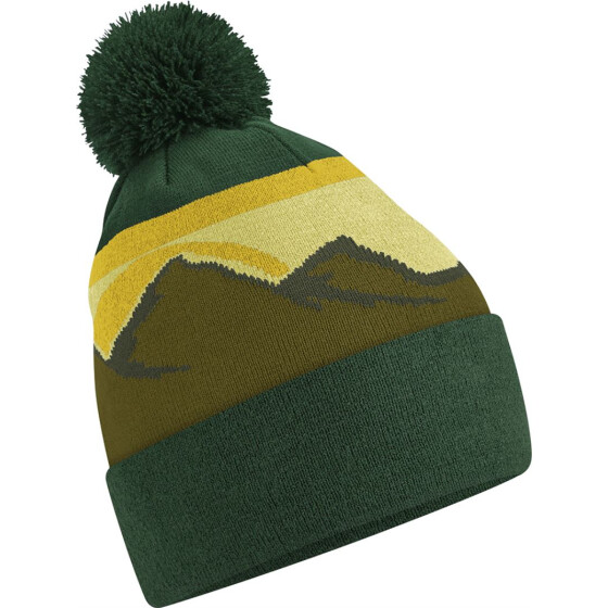 Beechfield | B 395R - Strickmütze mit Pompon "Mountain Peaks"