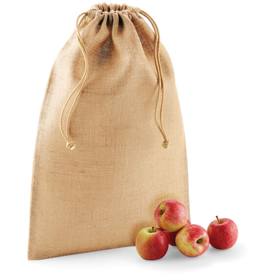 Westford Mill | W 415 - Jute Tasche mit Zugkordel