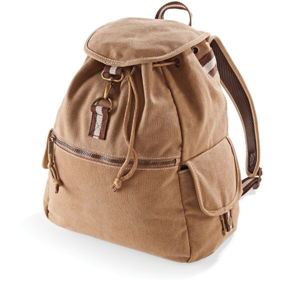 Quadra | QD 612 - Vintage Canvas Rucksack