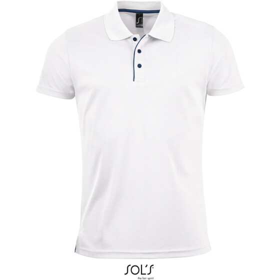 SOLS | Performer Men - Herren Piqué Sport Polo (white / L)