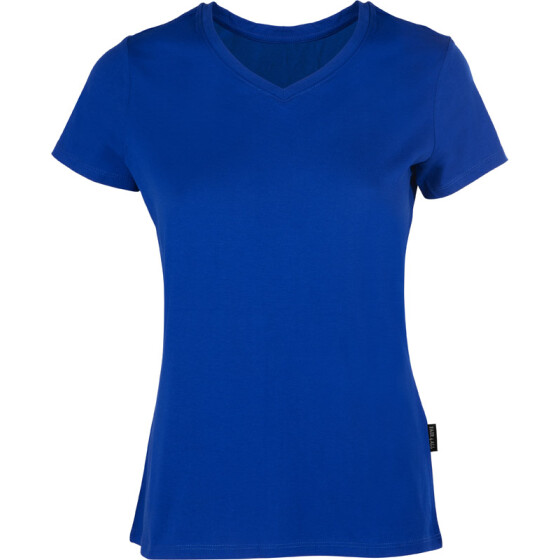 HRM | 202 - Damen T-Shirt "Luxus V-Ausschnitt" (royal blue / 5XL) mit Druck auf 2 Positionen