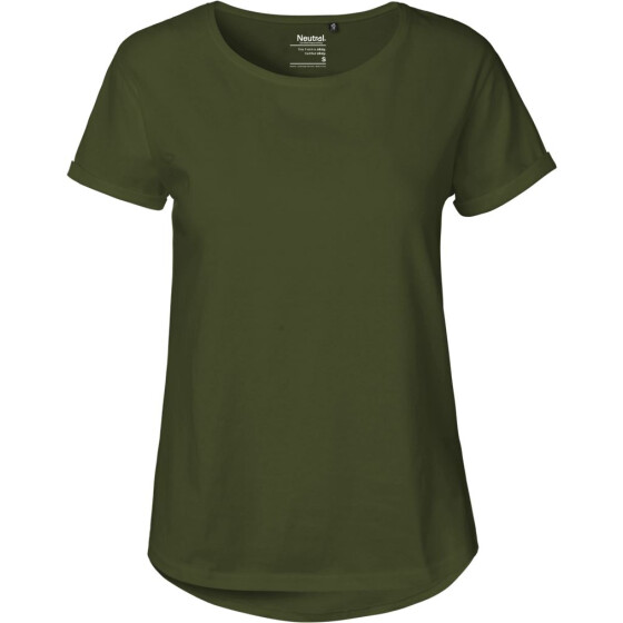 Neutral | O 80012 - Damen Bio T-Shirt mit Umschlag