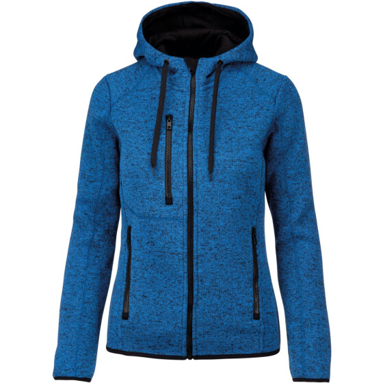 Kariban ProAct | PA 366 - Damen Melange Kapuzen Strickfleece Jacke