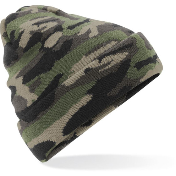 Beechfield | B 419 - Strickmütze mit Umschlag "Camo"